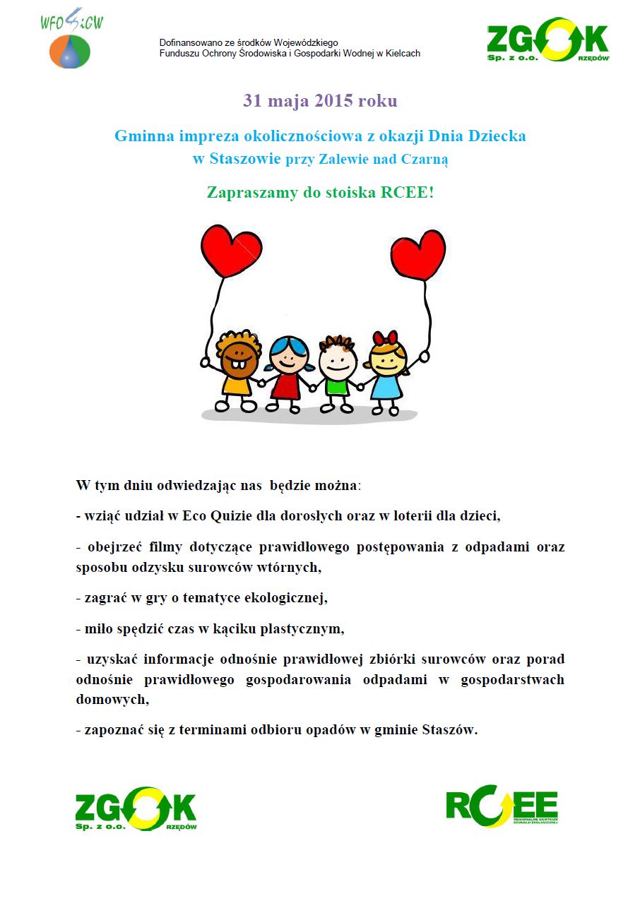 Piknik w Staszowie - 31 05 2015 Informacja